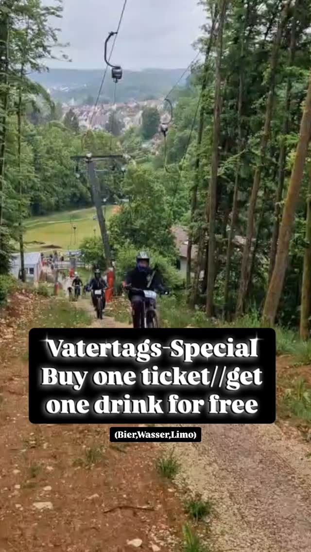Lasst euch unser Vatertags-Special nicht entgehen! 🦖
Kauft am Donnerstag ein Ticket für den Heumödernlift und bekommt an diesem Tag in der @talstationheumoederntal ein Getränkt for free (Bier,Wasser,Limo). 
Let‘s shred! 
Cu at the liftstation! 🫰🏼

#heumöderntrails #heumödernlift #seilbahn #seilbahntechnik #doppelmayrseilbahnen #mtb #mtbtrails #vatertag